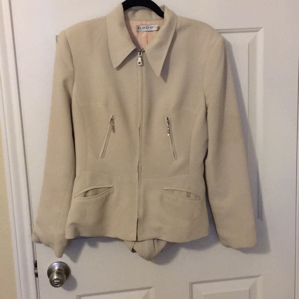 Bebe beige pantsuit